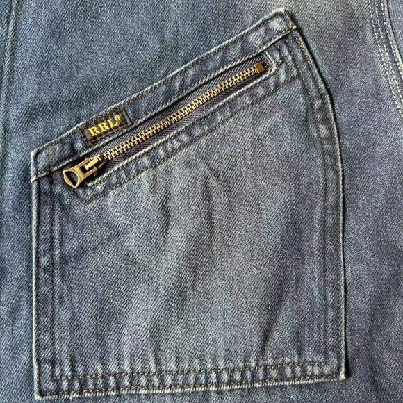 Polo Ralph Lauren Men's Double RL Denim Engineer Jacket - Picture 7 of 10